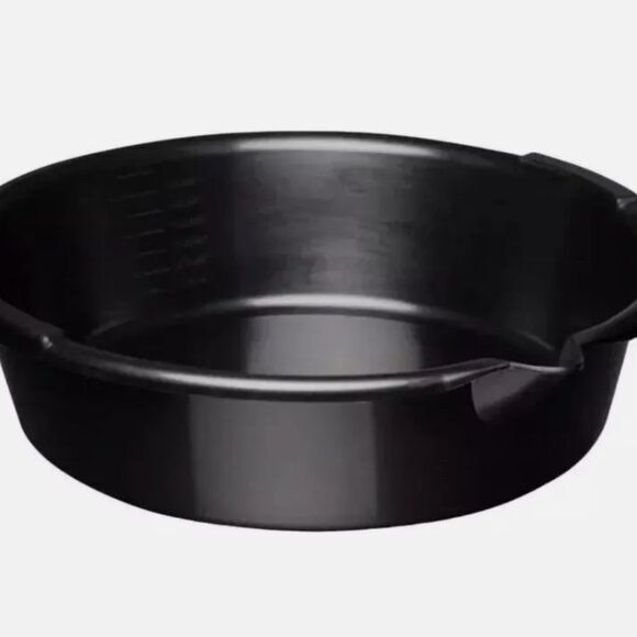 HYPER TOUGH Oil Drain Pan Automotive 7-Quart Drain Pan, 7QDP-19-BLK Portable - Picture 2 of 5